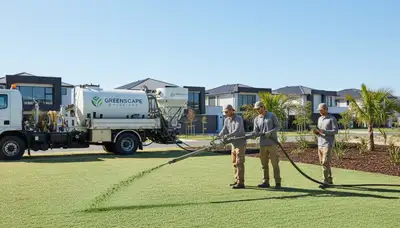 Professional hydroseeding service for lush green lawns in Cleveland, OH by Chop Chop Landscaping
