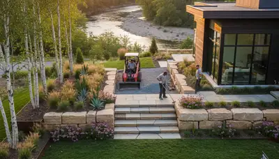 Landscaping team serving Cleveland, OH with professional lawn care and outdoor property maintenance