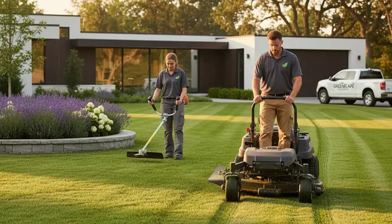 Professional lawn mowing service in Cleveland, OH by Chop Chop Landscaping keeping lawns neatly trimmed